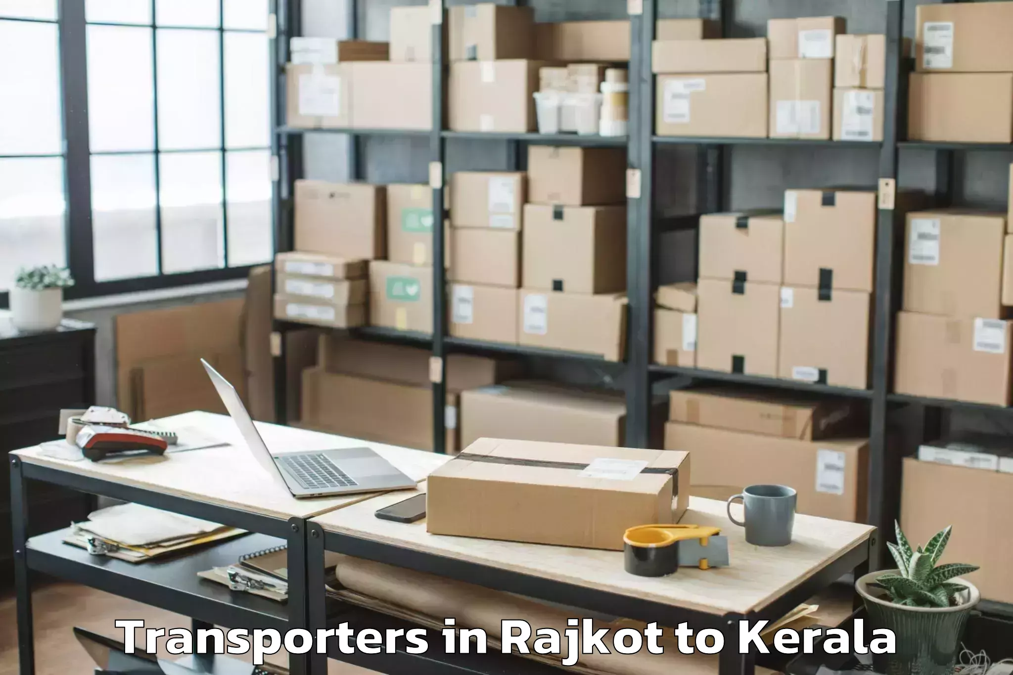 Book Rajkot to Kallachi Transporters Online